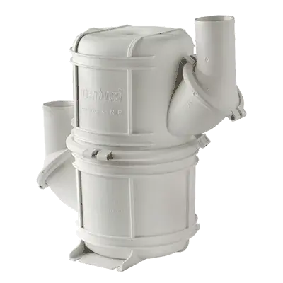 Waterlock HD blanc type NLP40 diamètre 40mm avec entrée et sortie orientables