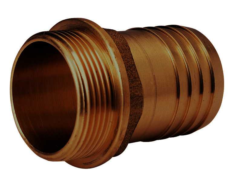 Raccord cannelé Male bronze G1 1/4" diamètre 32mm