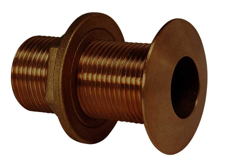 Passe coque bronze 1" 1/2 pouces diamètre tuyau 39mm