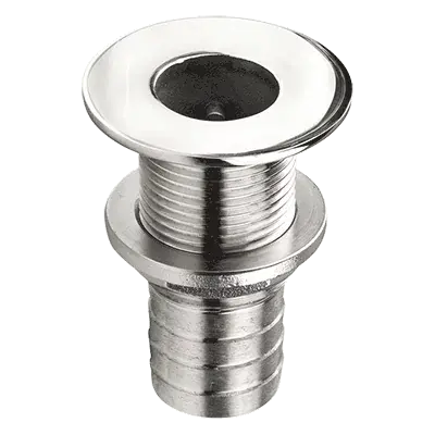 Passe coque inox flush finition polie 3/4'' pouces diamètre tuyau 20mm