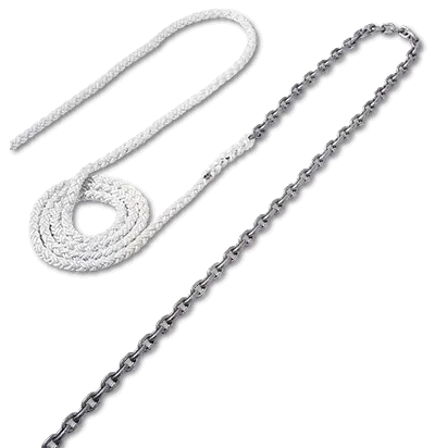 5 m de chaine 6mm avec 25m cordage tressé 8 brins 12mm