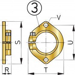 Deuxieme bague pour tube d'étambot diamètre 25 mm