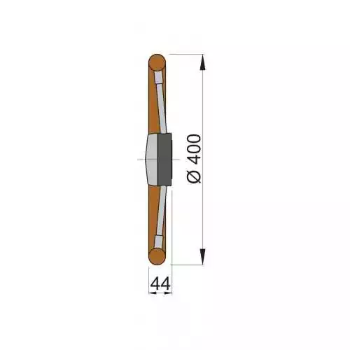 Barre à roue revetue mousse polyuréthane type PRO diamètre 40cm