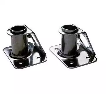 Embase inclinée 6 degré pour chandelier diam 25 mm en acier inoxydable