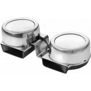 Corne de brume électrique double sons aigu et grave 110 db 12V en inox
