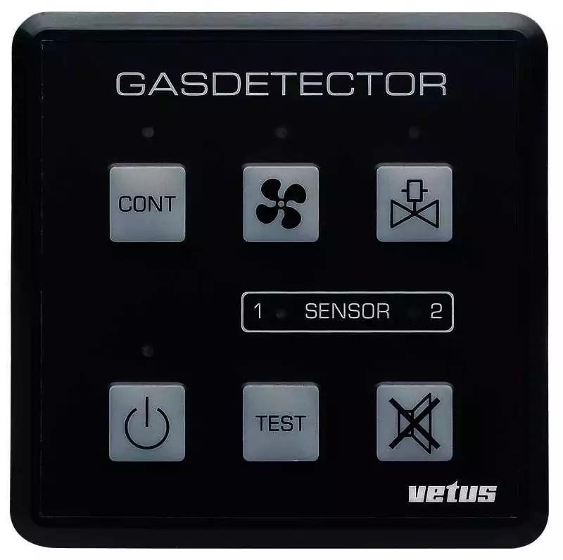 Détecteur de gaz/oxyde de carbone y inclus capteurs 12/24 Volt