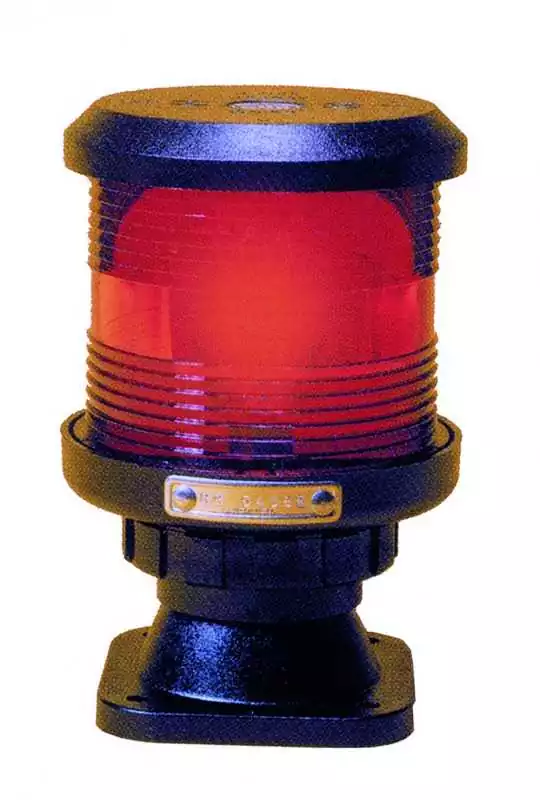 Feu bicolore montage sur socle boitier noir ampoule non fournie