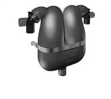 Séparateur des gaz d'échappement 50mm avec raccord 60mm orientables à 360 degré