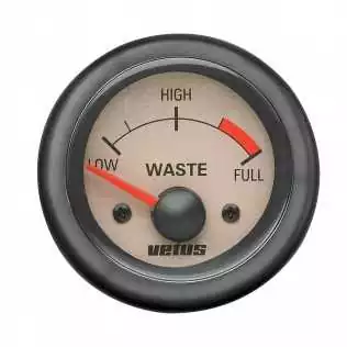Indicateur beige niveau d'eaux usées 24v trou d'encastrement 52mm