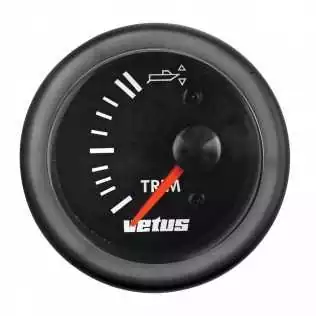 Indicateur du trim d'un bateau pour Z-drive 12-24 Volt noir