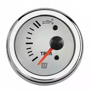 Indicateur du trim d'un bateau pour Z-drive 12-24 Volt blanc