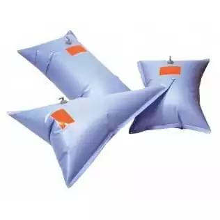 Réservoir souple 100 Litres à eau triangulaire raccords coudés diamètre 16 et 38mm inclus