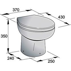 Toilettes Vetus électrique 12V WCP