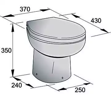 Toilettes Vetus électrique 12V WCP