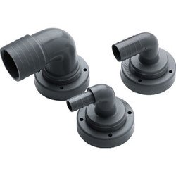 Raccord de tuyau diam 13 mm coudé pour réservoirs rigides