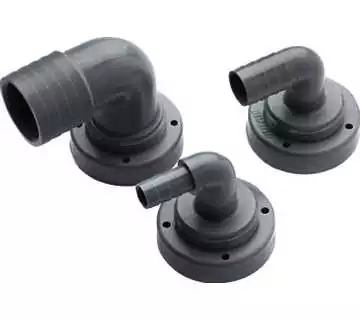 Raccord coudé pour réservoirs rigides pour tuyau diamètre 25mm