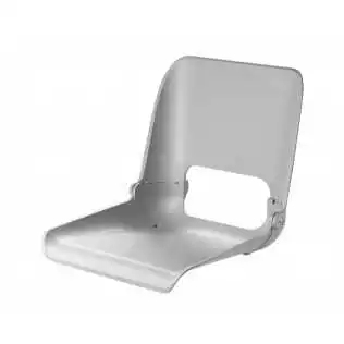 Siege ergonomique blanc rabatable sans coussin 470mm