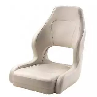 Siege sport de pilotage type Driver avec maintiens latéraux blanc 520mm