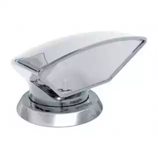 Manche à air en acier inoxydable type Donald intérieur blanc (inclus bague en inox)