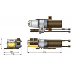 Pompe électro-hydraulique 12 V type B 700 cm3/min