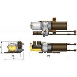 Pompe électro-hydraulique 12 V type C 950 cm3/min