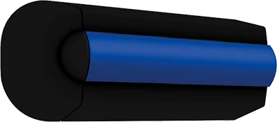 Jeu d'embouts pour liston de protection noir type TRAP55