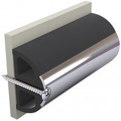 Liston de protection en vinylique gris foncé HARO5S 50 x 34 mm rouleau de 20 m (prix par m)
