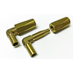 Jeu de raccords coudés pour tuyau nylon diam 8 x 12 mm (2 pieces)