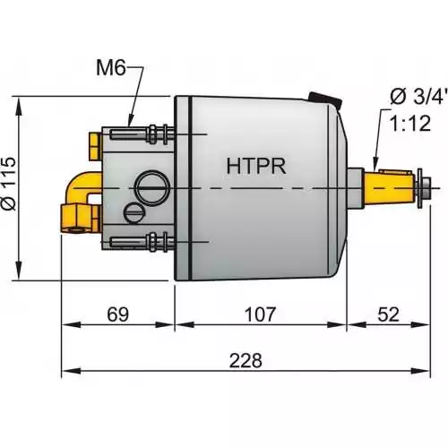 Pompe hydraulique type HTP20 pour tuyau diam 10 mm avec clapet anti-retour