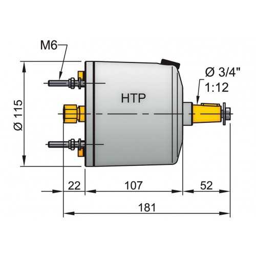 Pompe hydraulique type HTP30 blanc pour tuyau diam 10 mm (synthétique ou cuivre)