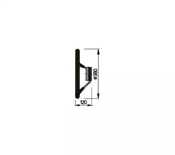 Volant gris diamètre 380mm revetue polyuréthane