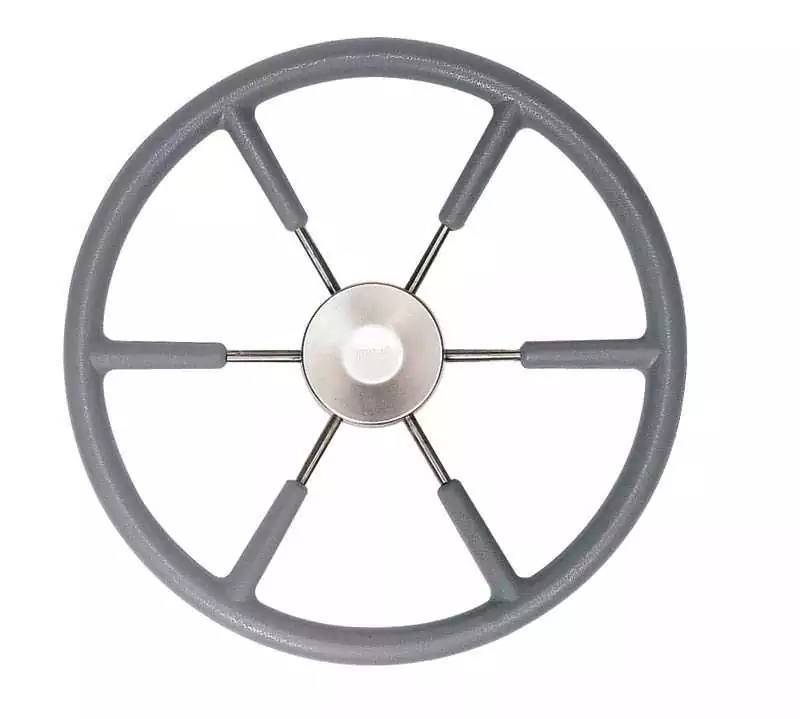 Volant gris diamètre 450mm revetue polyuréthane