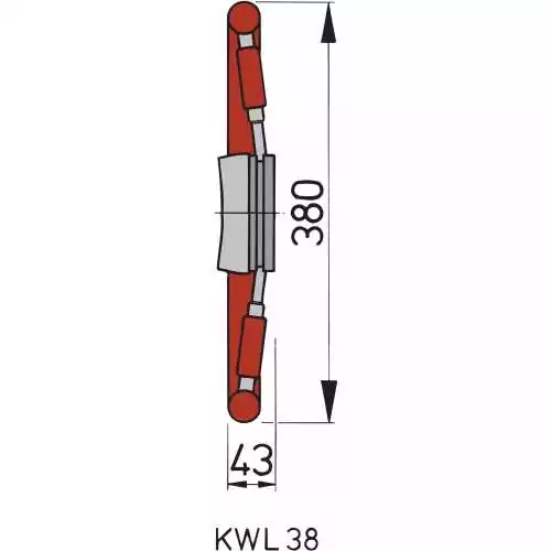 Volant avec cercle et rayons en acajou type KWL38 diamètre 380mm