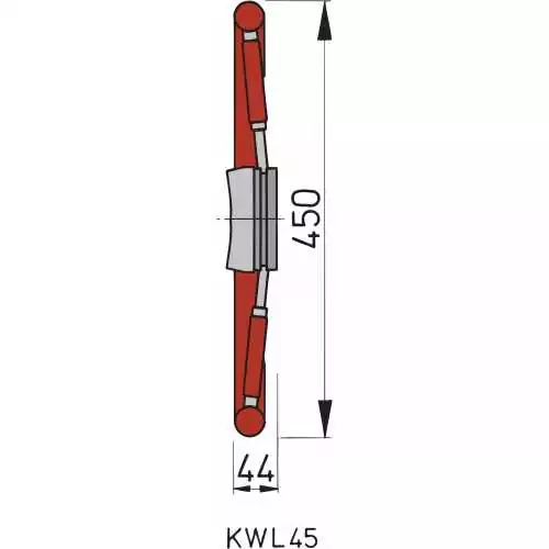 Volant avec cercle et rayons en acajou type KWL45 diamètre 450mm