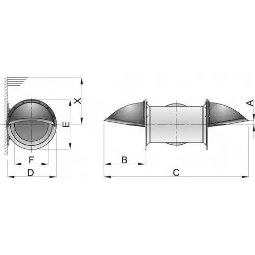 Kit d'extension pour bateaux à faible tirant d'eau diamètre 250mm