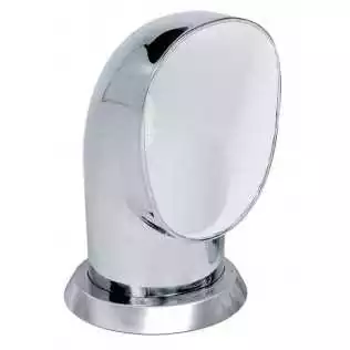 Manche à air en acier inoxydable type Yogi intérieur blanc (inclus bague en inox) Manche à air en acier inoxydable type Yogi intérieur blanc (inclus bague en inox)