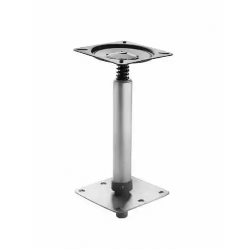 Pied de siege avec glissiere et connection rapide sur embase hauteur 57-74 cm