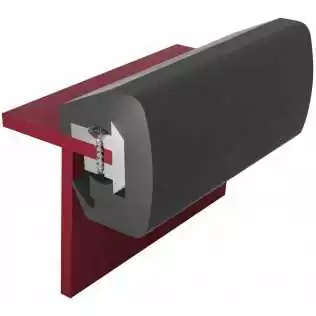 Liston noir pour bateaux en acier 48 x 38 mm complet rouleau de 30 m (prix par metre)