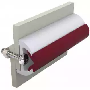 Liston de protection blanc poly 40 x 31 mm rouleau de 20 m (prix par metre)