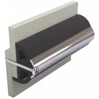 Liston de protection en vinylique gris foncé POLY4S 40 x 31 mm, rouleau de 20 m (prix par m)