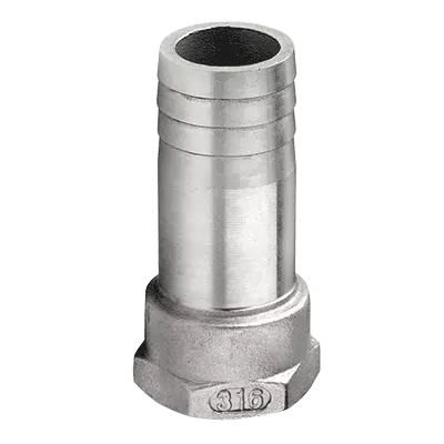 Raccord annelé inox femelle G3/4''pour tuyau 25 mm