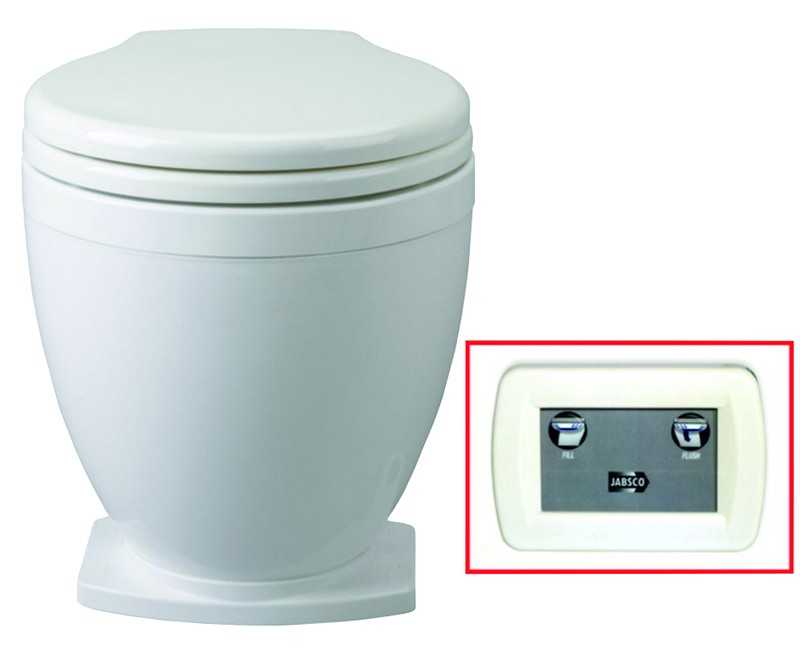 WC électrique Lite Flush 24V 373x401x402mm avec interrupteur tableau