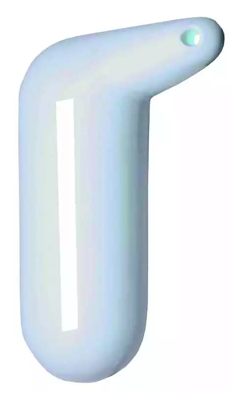 Pare battage Blanc d'angle 15 x 32 cm Livré gonflé