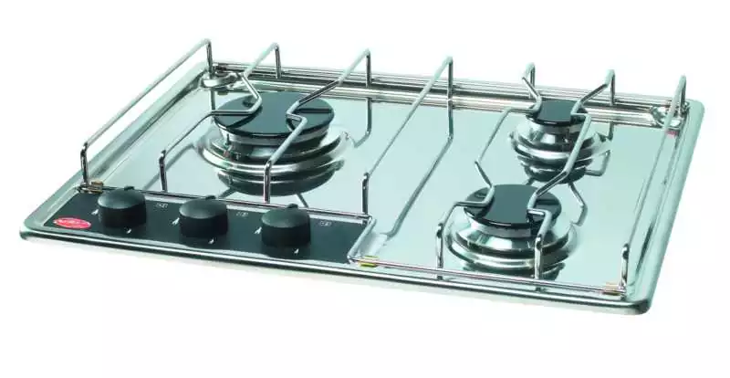 Table encastrable 3 feux inox avec allumeur