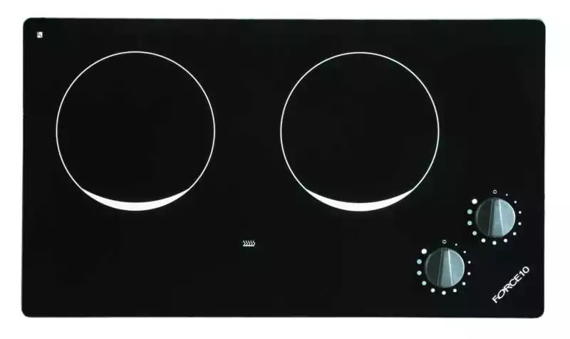 Table de cuisson encastrable vitrocéramique 2 feux 220-240V