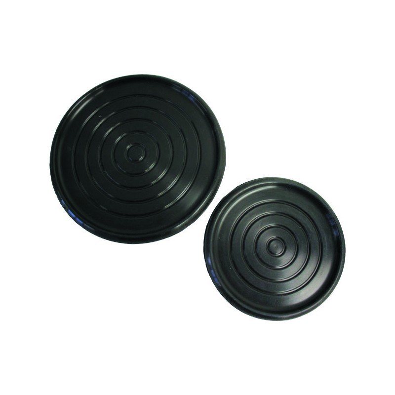 2 Protections de feux noir en silicone noirSilken diamètre 180mm