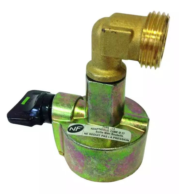 Robinet à clip 27mm pour Cube Butagaz 6Kg