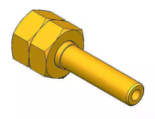 Adaptateur sortie lisse G1/4 Pipe 8mm raccordement cuisinières