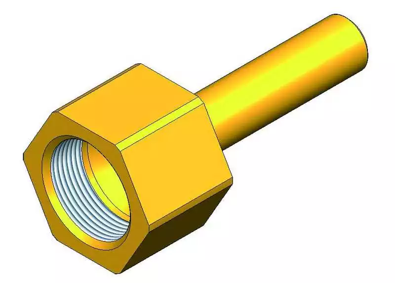 Kit raccord de cuisine Adaptateur SAE 3/8 Pipe 8mm tube lisse