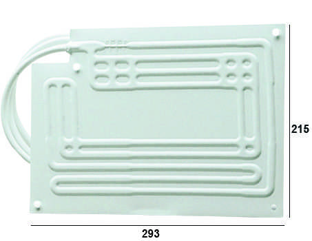 Evaporateur plaque plat 40L PT1 raccords à souder 293x215mm
